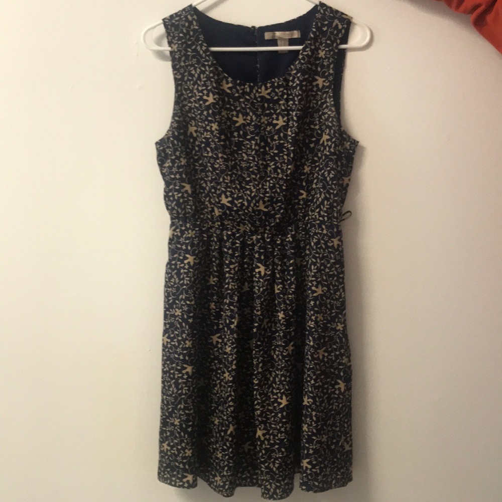 Bird Print Dress